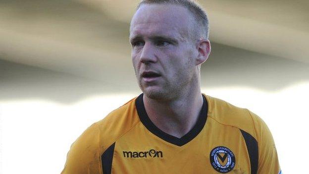 Newport County's Lee Minshull