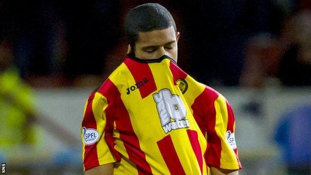 Partick Thistle striker Lyle Taylor