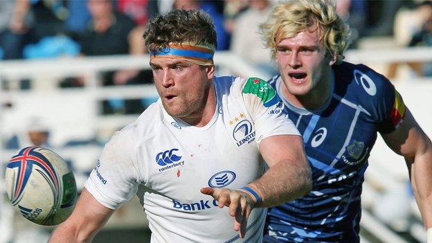 Leinster's Jamie Heaslip and Richie Gray of Castres