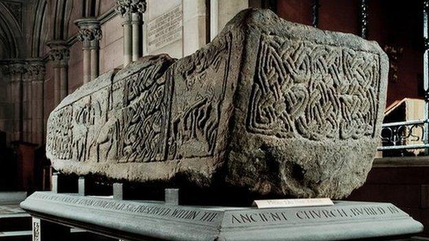 The sarcophagus dates back to about AD 900