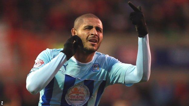 Coventry City striker Leon Clarke