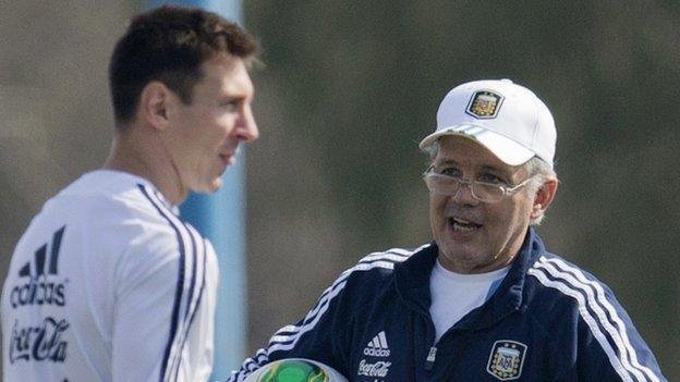 Lionel Messi Alejandro Sabella