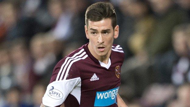 Hearts winger Jamie Walker