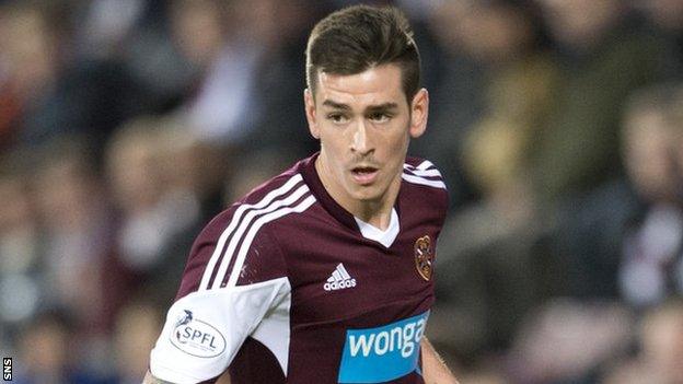 Hearts winger Jamie Walker