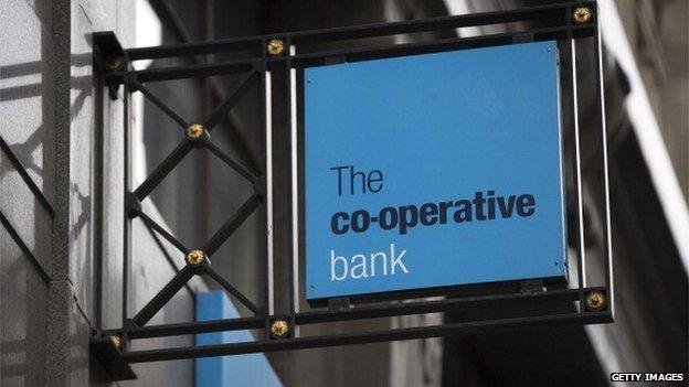 A co-op bank sign