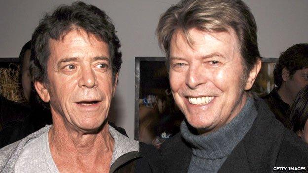 Lou Reed and David Bowie