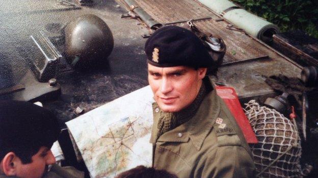 Crispin Blunt in the Army