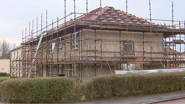 house being made more energy efficient