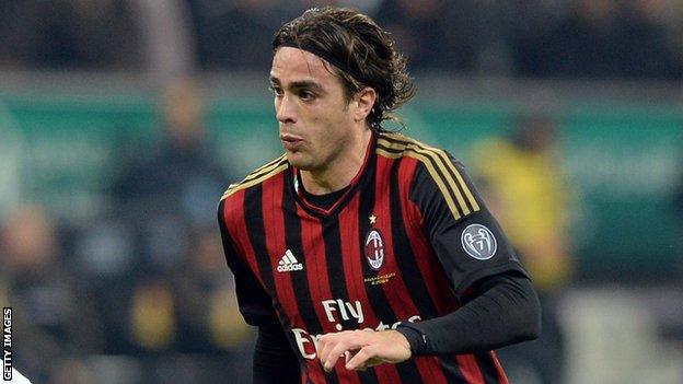 AC Milan striker Alessandro Matri