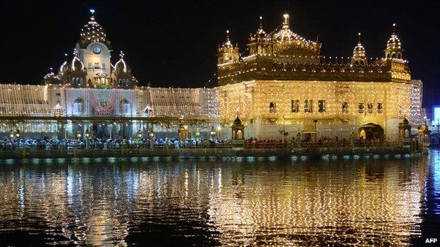 The Golden Temple is the holiest shrine for Sikhs