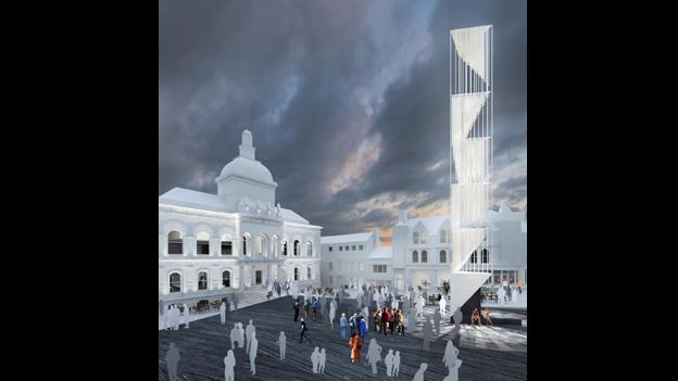 The tower will be built on the Cornhill