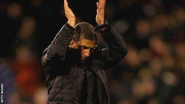 Norwich City boss Chris Hughton