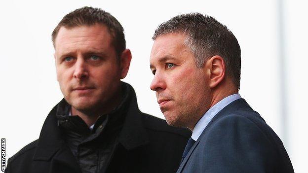 Darragh MacAnthony and Darren Ferguson