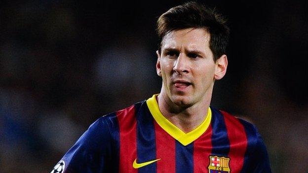 Barcelona forward Lionel Messi