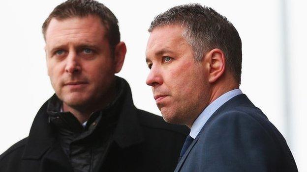 Darragh MacAnthony and Darren Ferguson