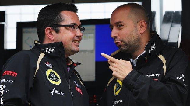 Eric Boullier and Gerard Lopez