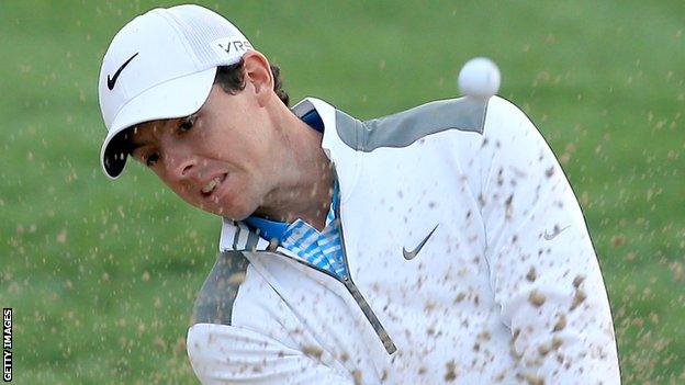 Rory McIlroy carded a two-under-par 70 in his first round at the Abu Dhabi Championship.