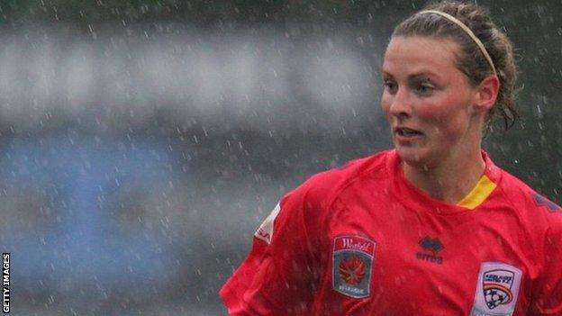 Anna Green in action for Australian side Sydney FC