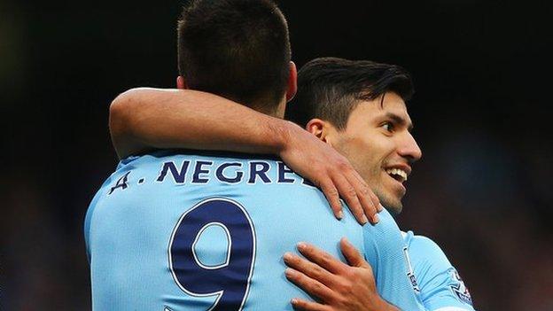 Alvaro Negredo and Edin Dzeko