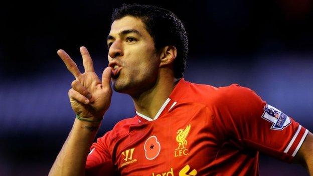 Liverpool striker Luis Suarez