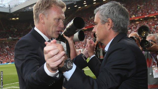 David Moyes and Jose Mourinho