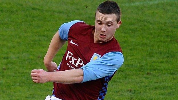 Aston Villa striker Michael Drennan