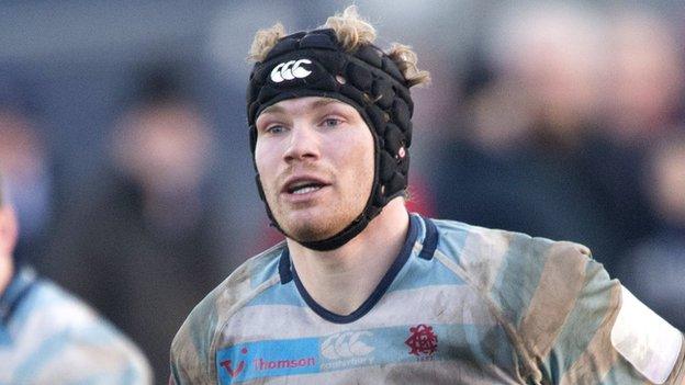 Ross Rennie in action for Edinburgh Academicals