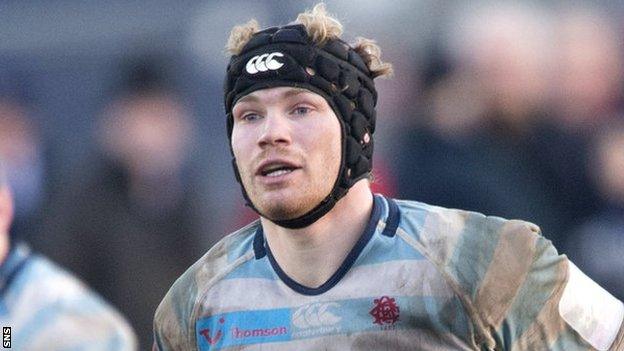 Ross Rennie in action for Edinburgh Academicals