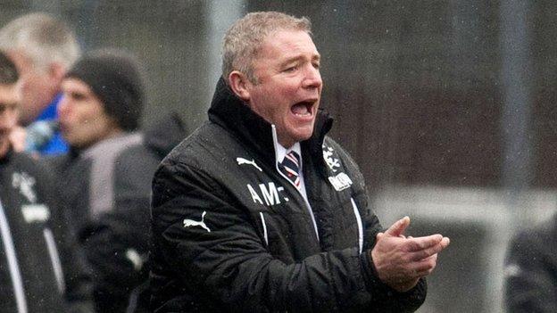 Rangers manager Ally McCoist