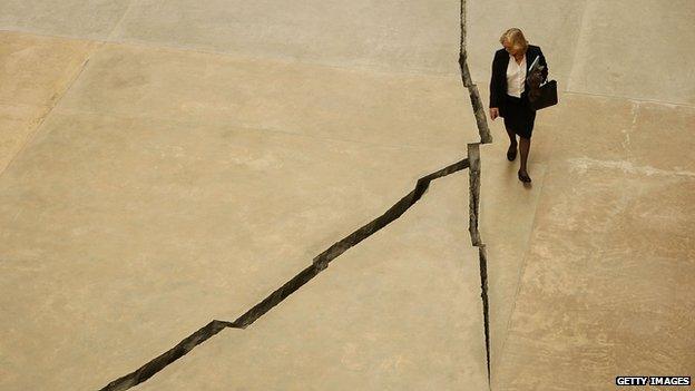 Doris Salcedo's Shibboleth (2008)