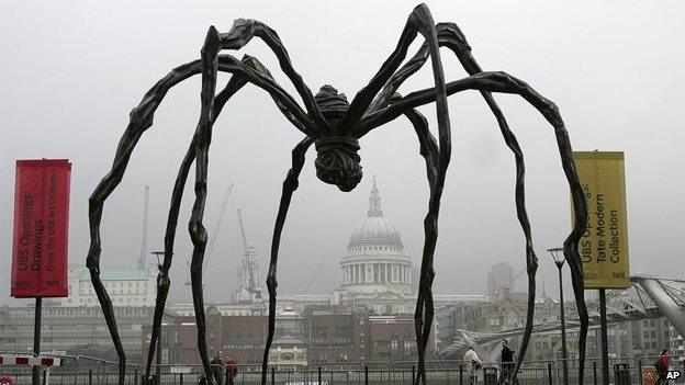 Louise Bourgeois's monumental steel spider, Maman