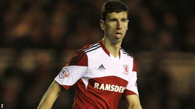 Middlesbrough defender Daniel Ayala