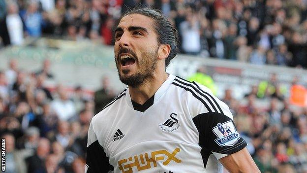 Swansea City player Chico Flores