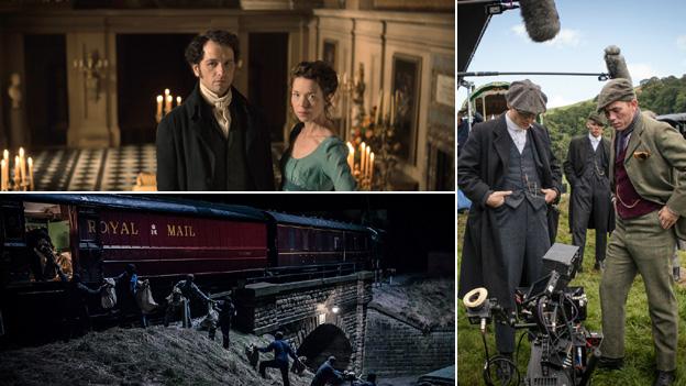 Promo shots of Death Comes to Pemberley, The Great Train Robbery and Peaky Blinders