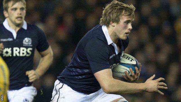 Scotland forward Jonny Gray