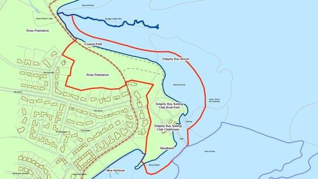 Map of Dalgety Bay