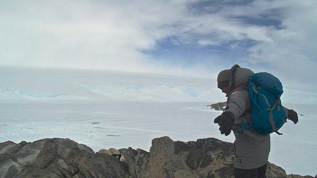 Andrew on Hodgeman Islands