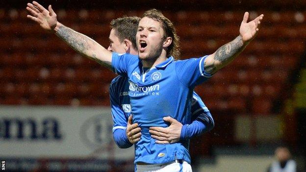 St Johnstone forward Stevie May