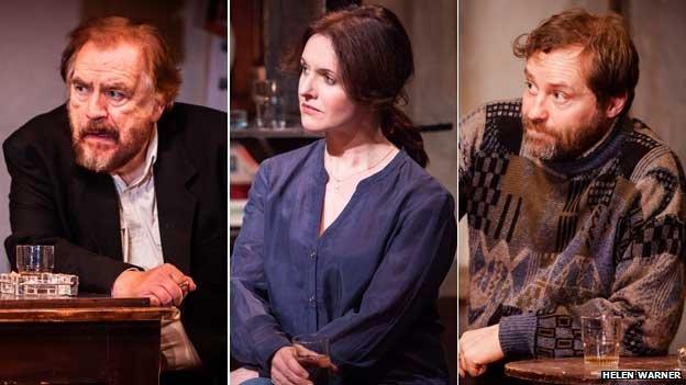 Brian Cox, Dervla Kirwan and Ardal O'Hanlon in The Weir