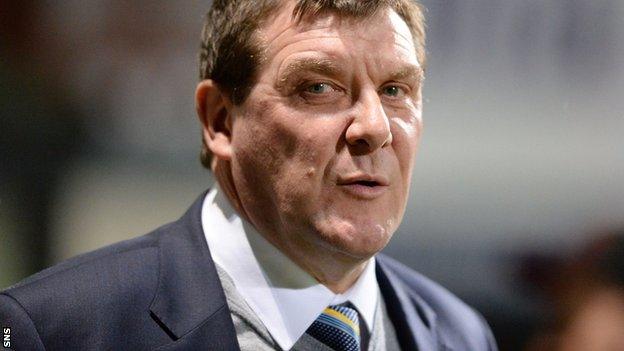 St Johnstone manager Tommy Wright