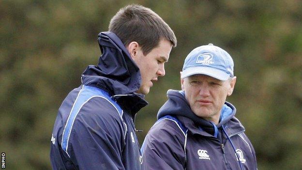 Jonathan Sexton and Joe Schmidt