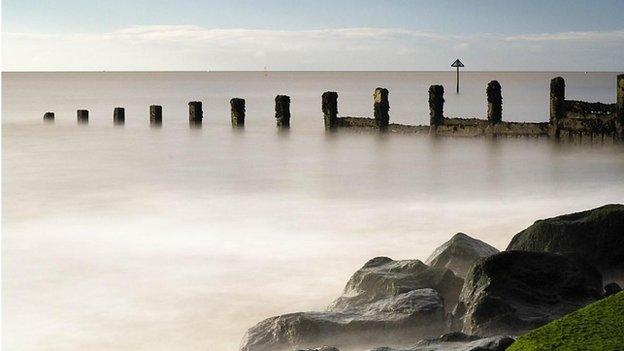 groynes at Clacton