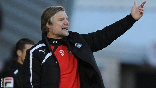 Coventry City manager Steven Pressley