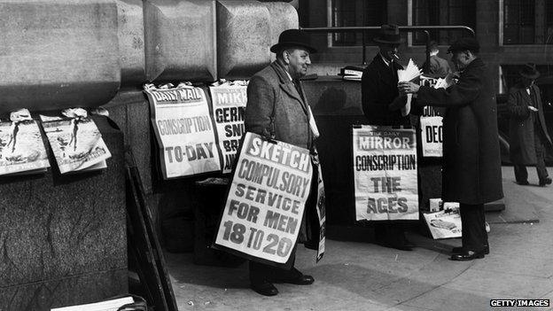 Newspaper seller