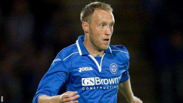 St Johnstone defender Steven Anderson