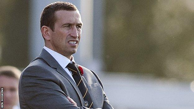 Newport County manager Justin Edinburgh