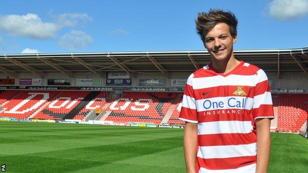 One Direction's Louis Tomlinson Doncaster Rovers