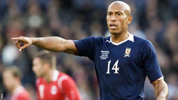 Chris Iwelumo played four times for Scotland