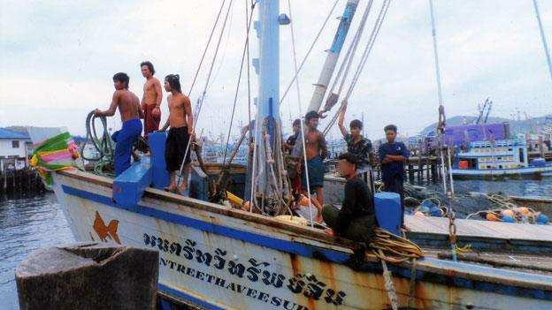 Ken's boat arrives in port