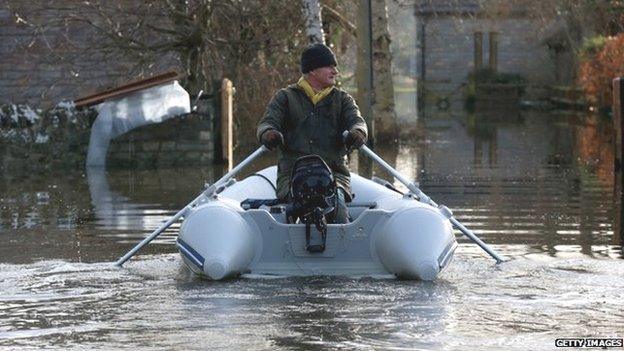 Man on boat in Somerset